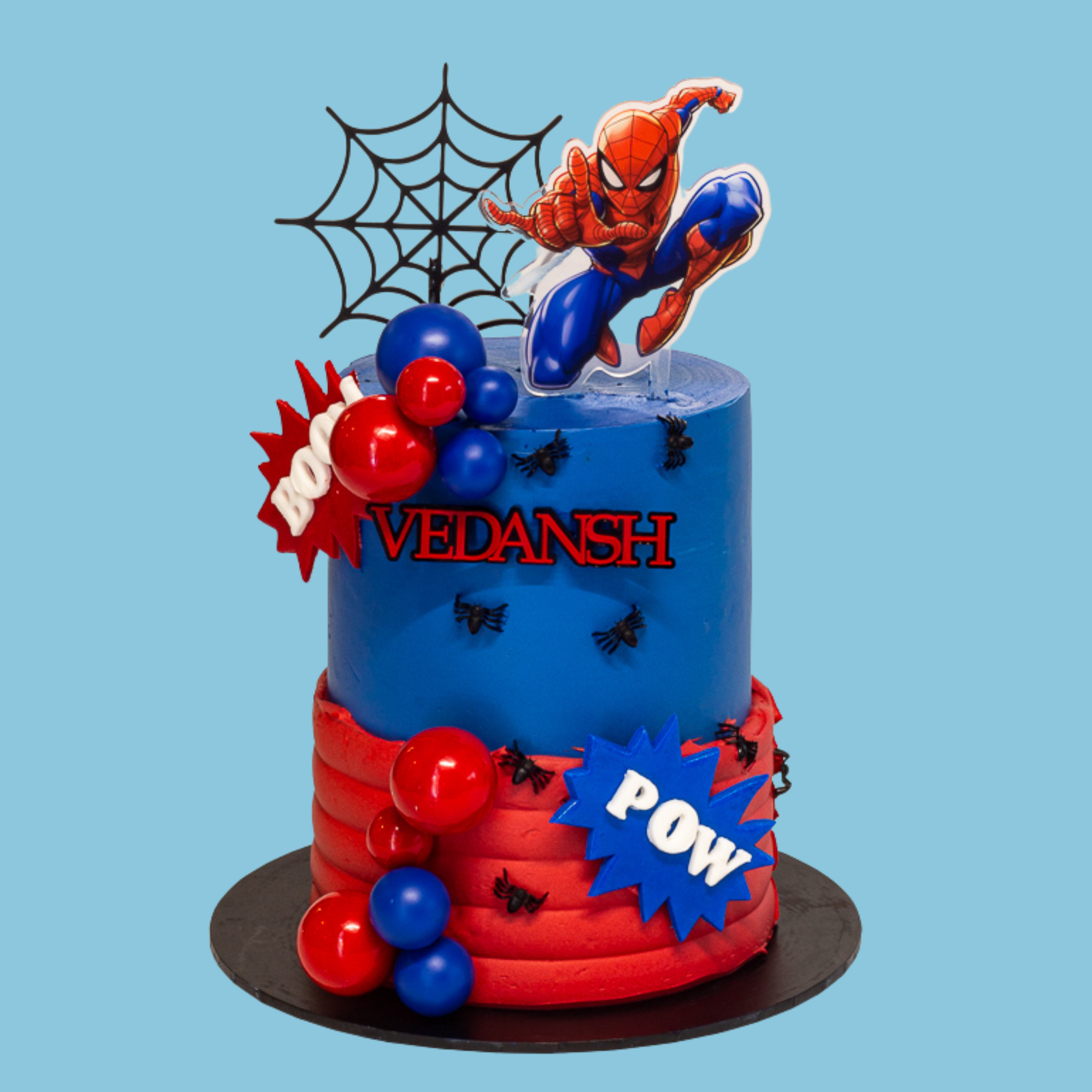 Spiderman Theme Cake