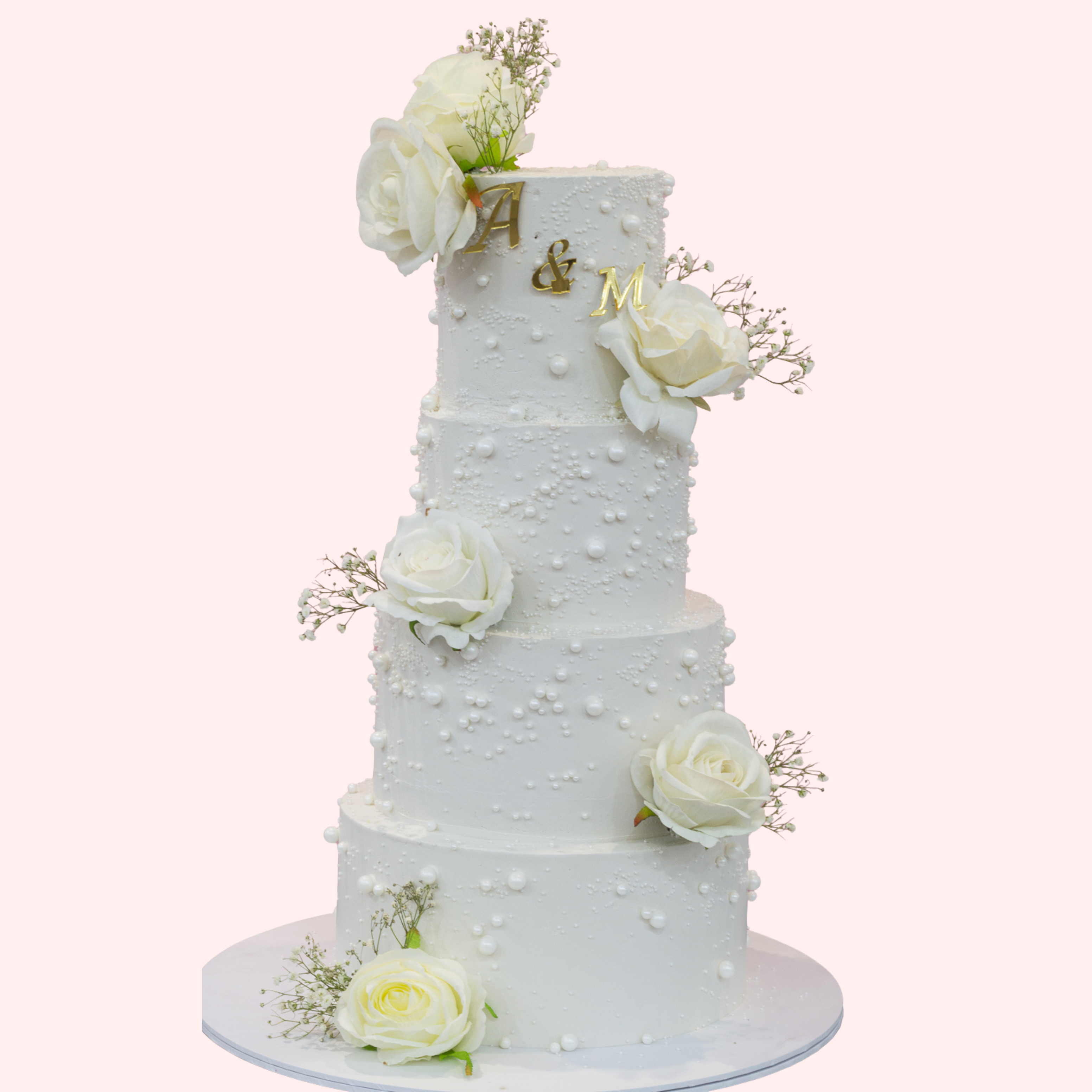 4 Tier Pear Wedding Cake