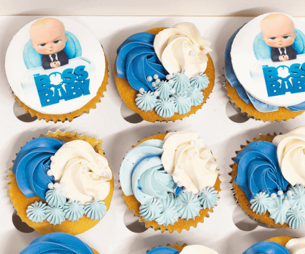 6 Boss Baby Cupcakes