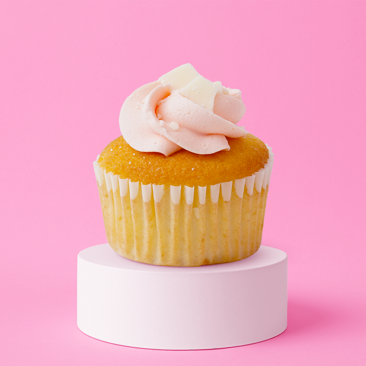 Vanilla Raspberry Cupcake.