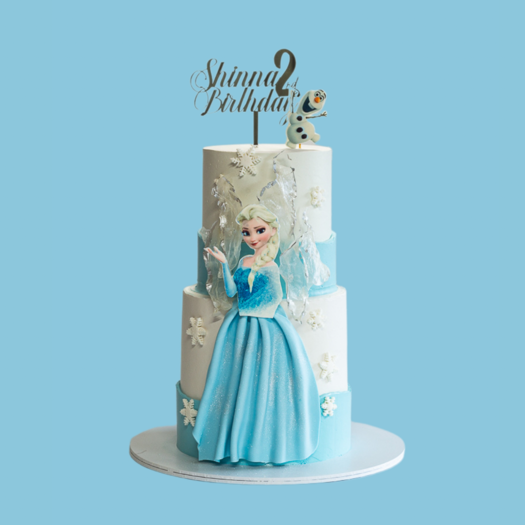 Elsa theme cake