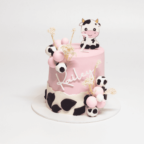 Cow Theme Cake