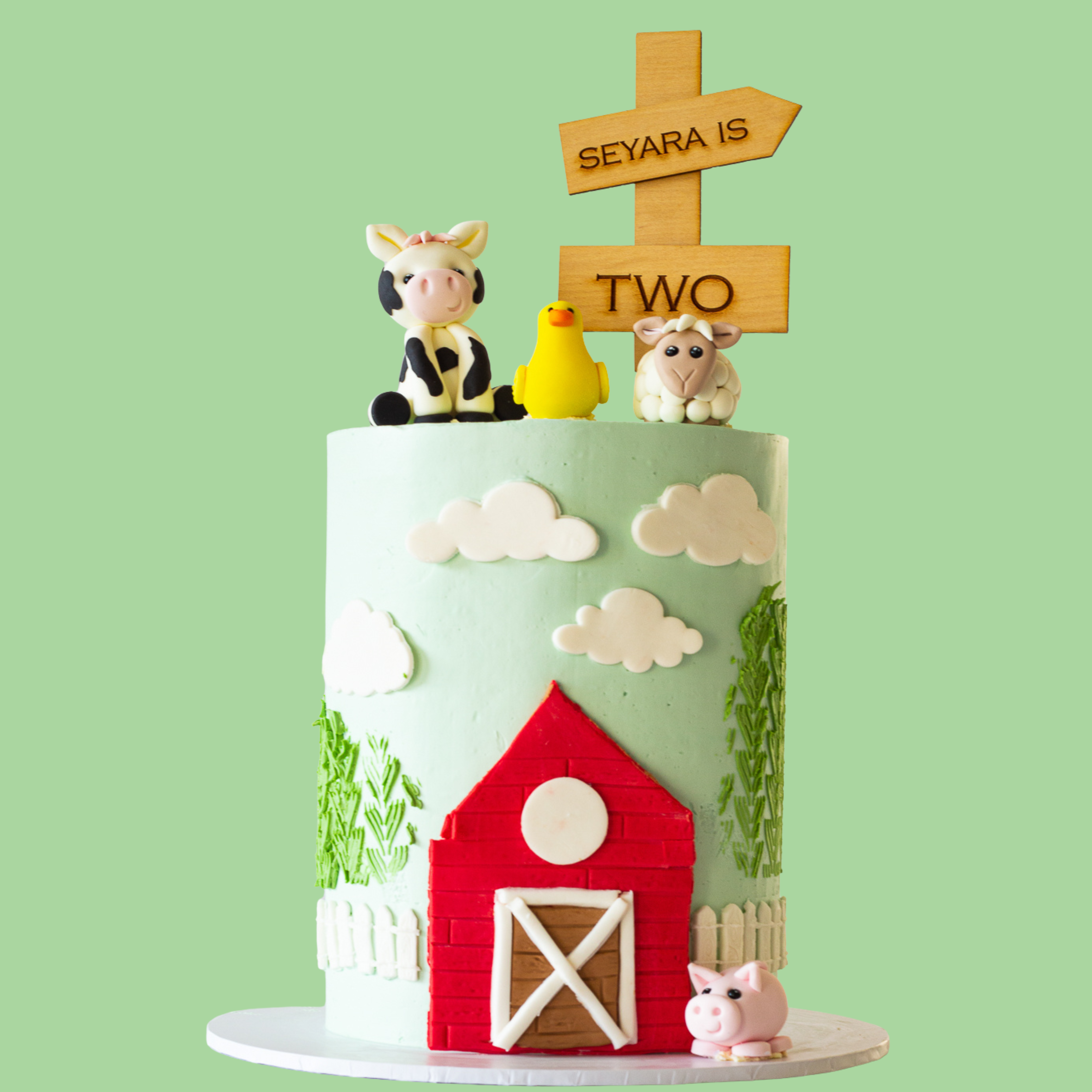 Farm Theme Cake