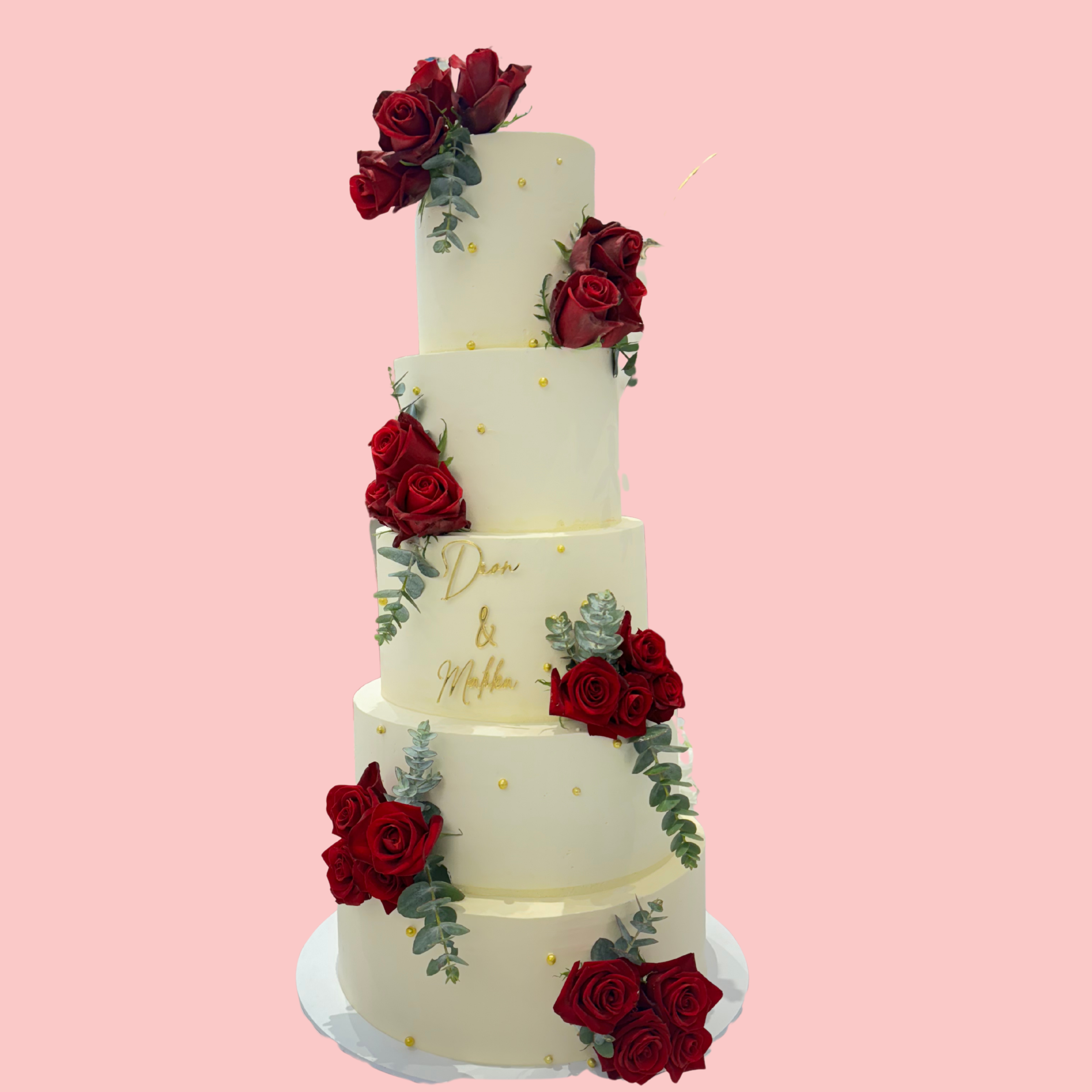 5 Tier Wedding Cake