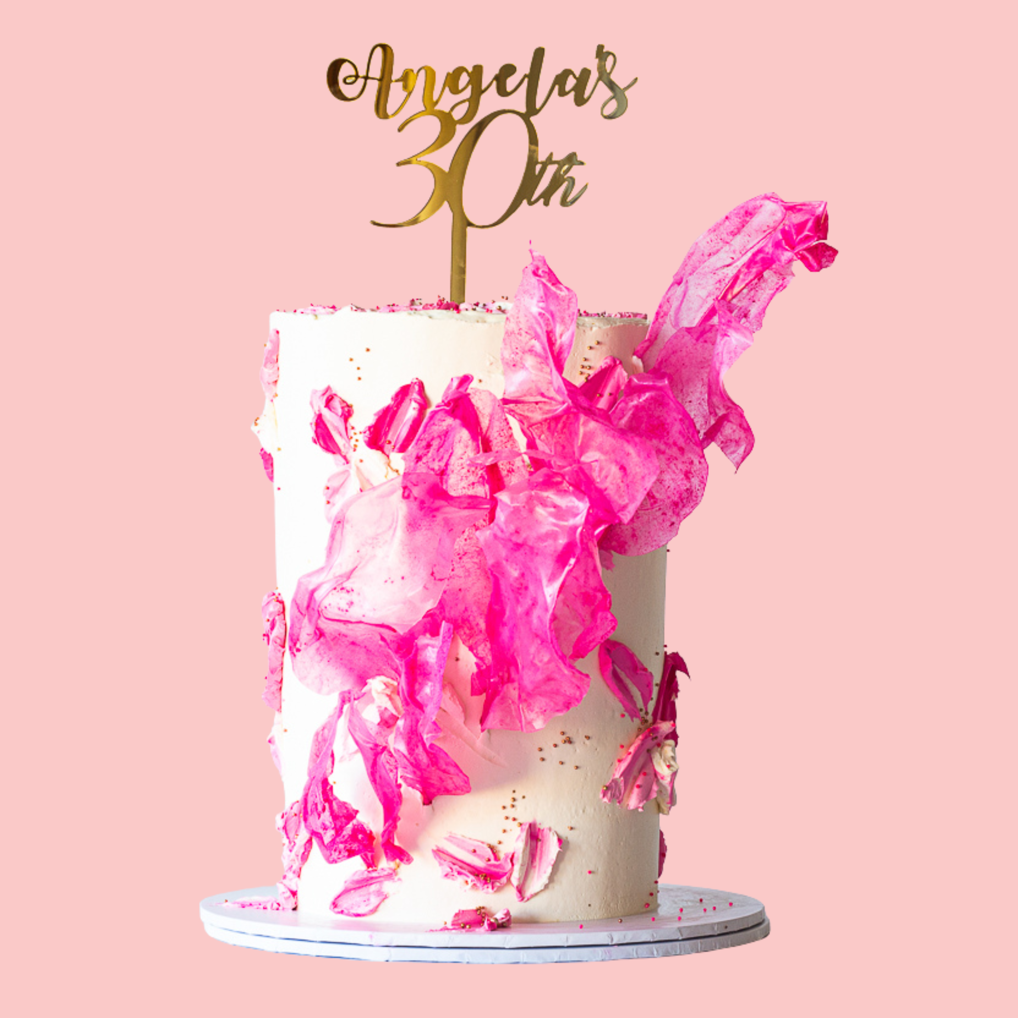 Pink Sails Celebration Cake