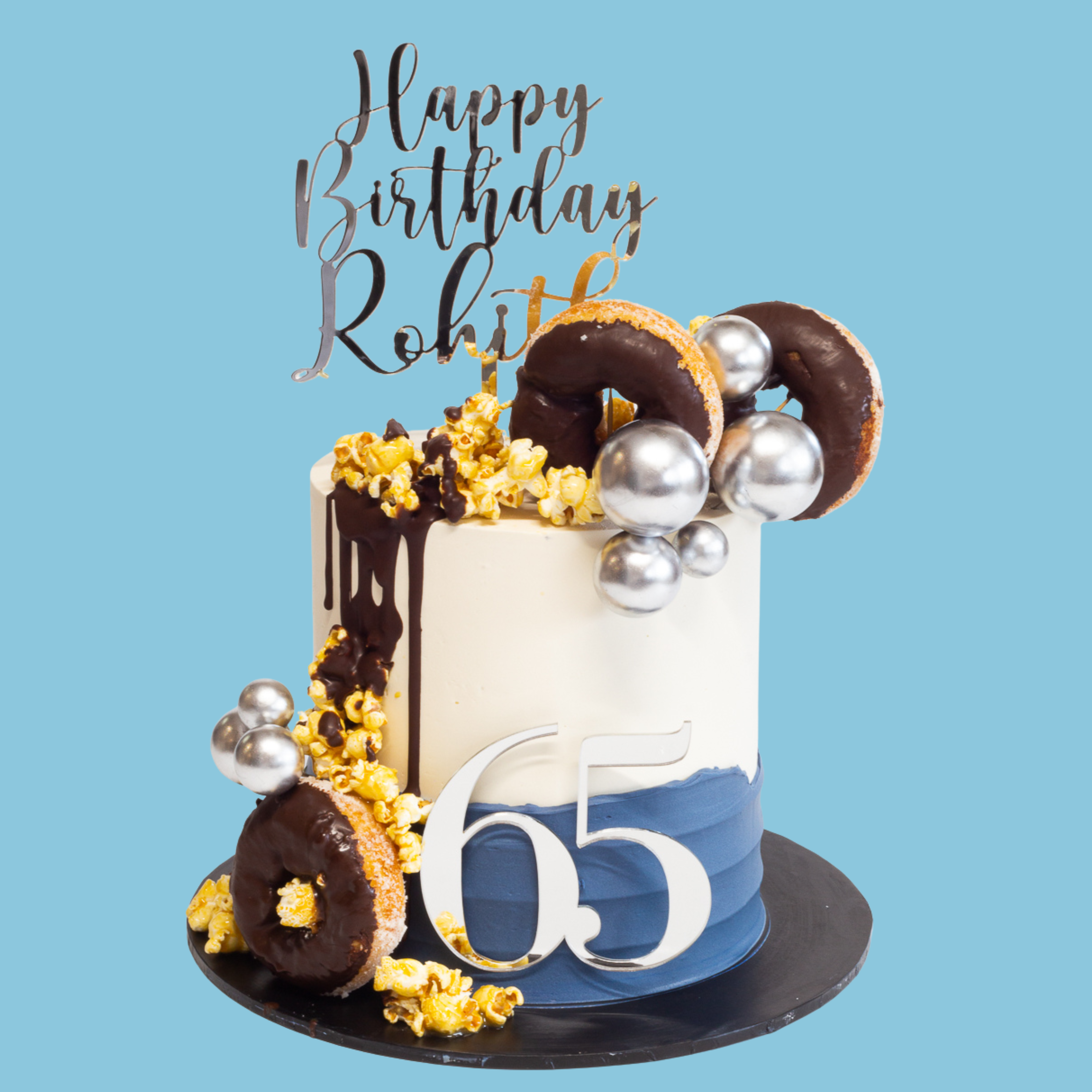 Donut & Popcorn Cake for Him