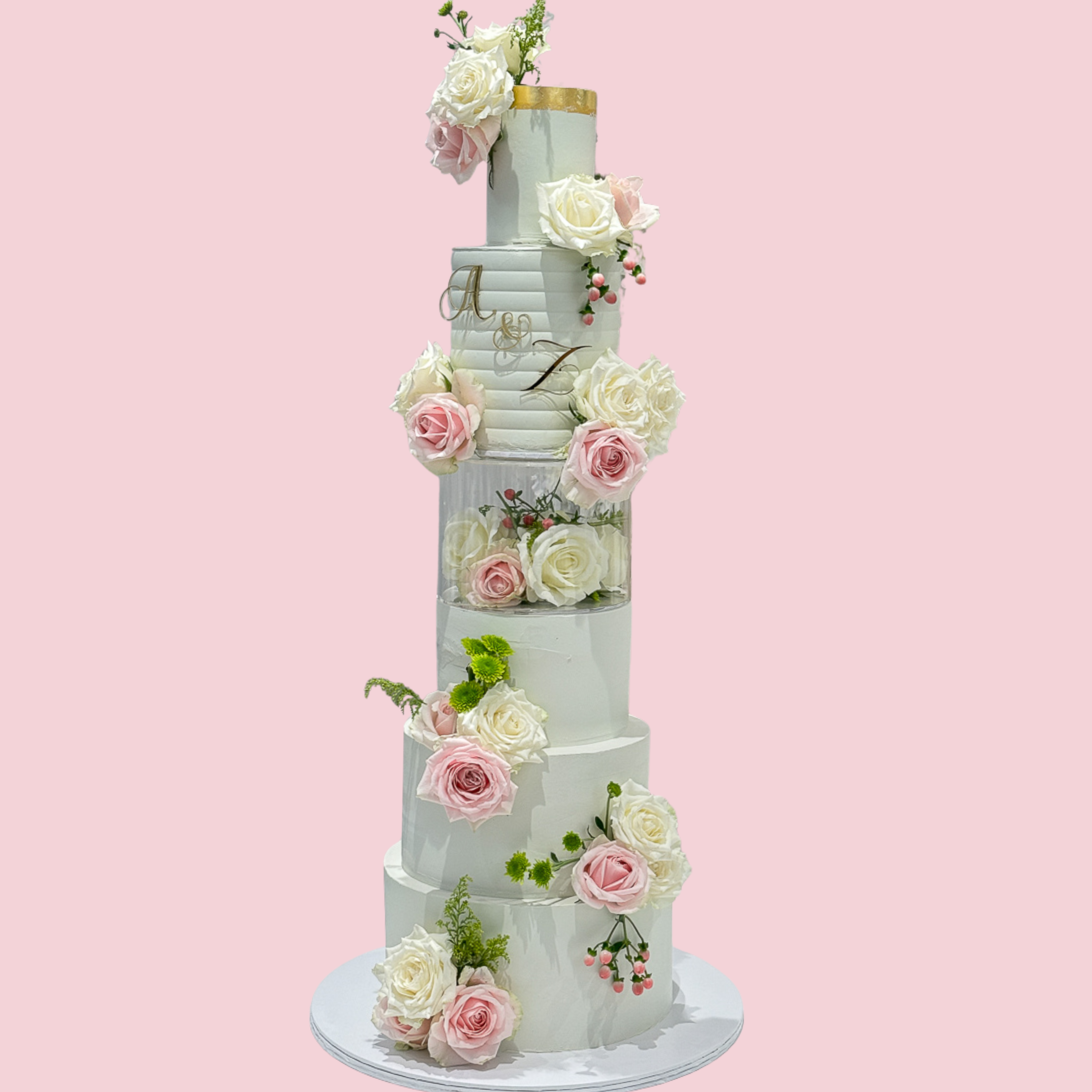 6 Tier Wedding Cake